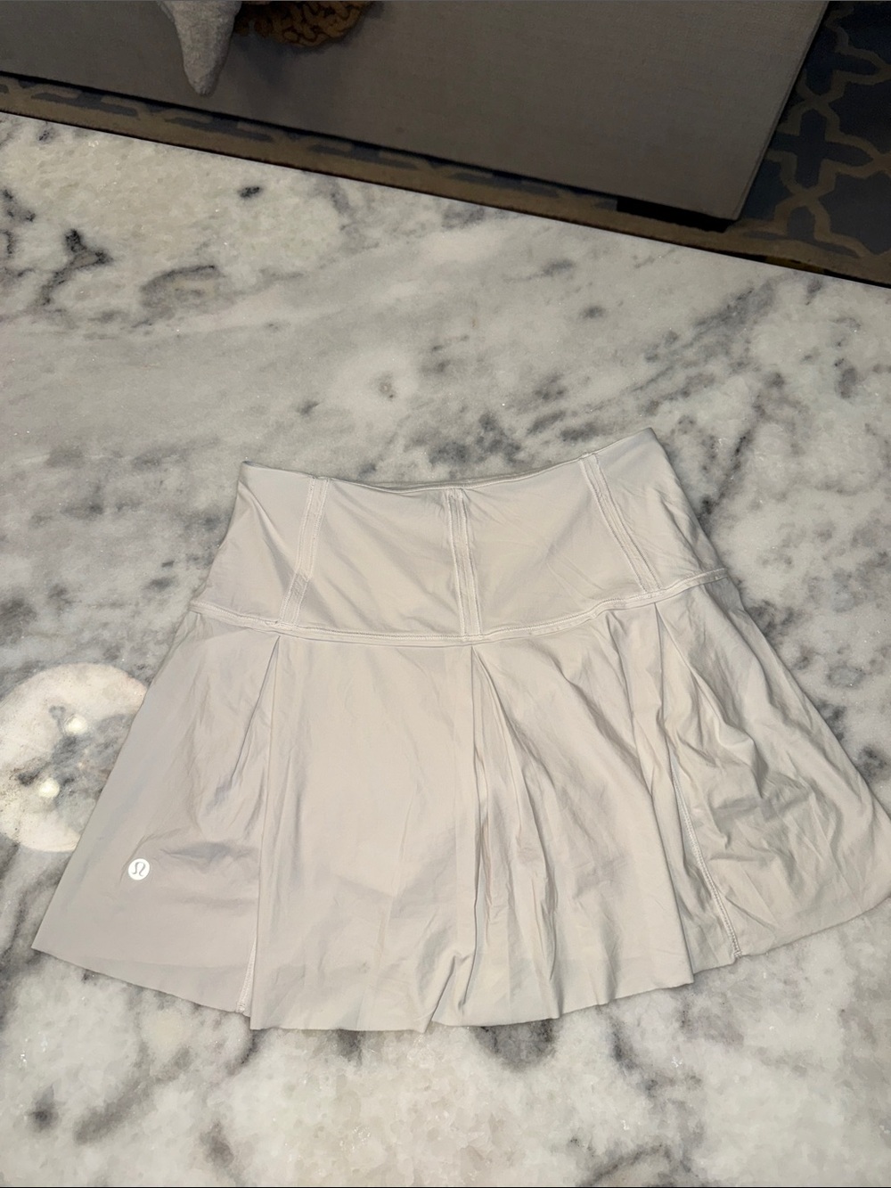 White Lululemon A-Line Tennis Skirt